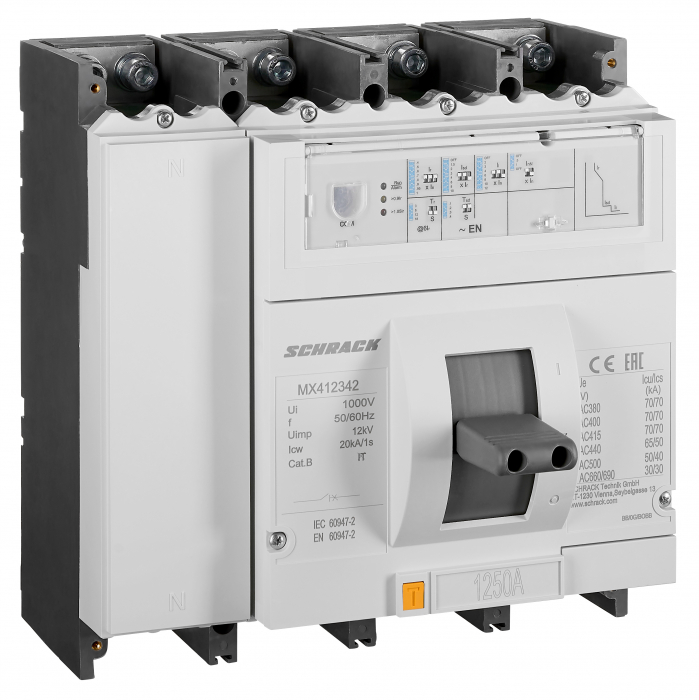 Intreruptoare automate compacte MX, marime 4, 4 poli, 70kA [1]