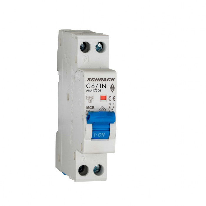 Intreruptor automat AMPARO, 4,5kA, C10A, 1P+N, 1modul [1]