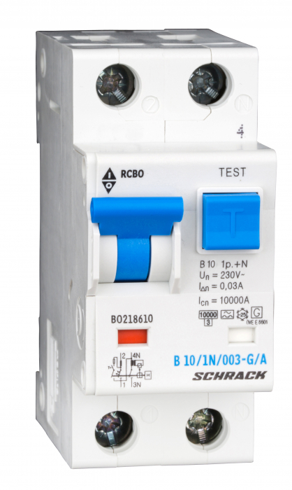 Intreruptor automat+diferential, B13/30mA, 10kA,tip A/G,1P+N [1]