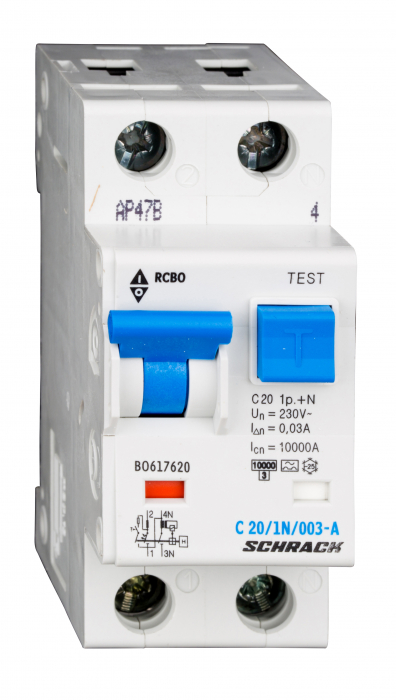 Intreruptor automat+diferential, C25/30mA, 10kA, tip A, 1P+N [1]