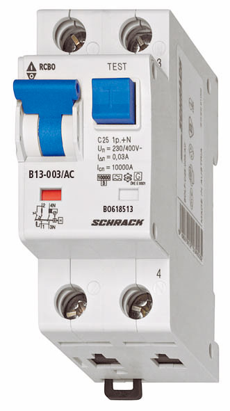 Intreruptor automat+diferential, C6/30mA, 6kA, tip AC, 1P+N [1]