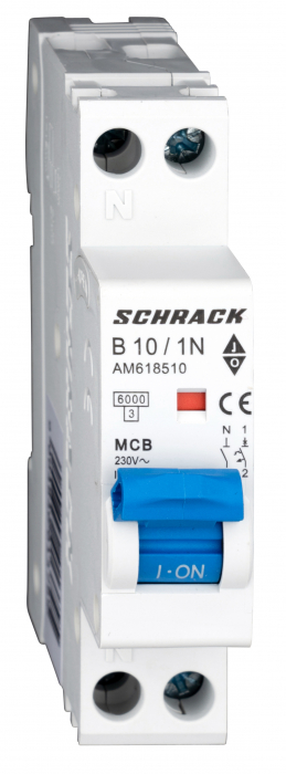 Intreruptor automat modular AMPARO, 6kA, B 13A, 1P+N, 1UH [1]