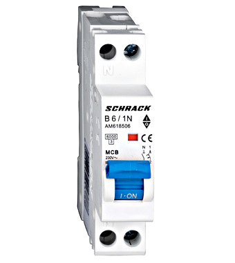 Intreruptor automat modular AMPARO, 6kA, B 6A, 1P+N, 1UH [1]