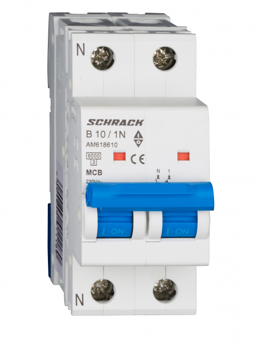 Intreruptor automat modular (MCB) AMPARO 6kA, B 13A, 1P+N [1]