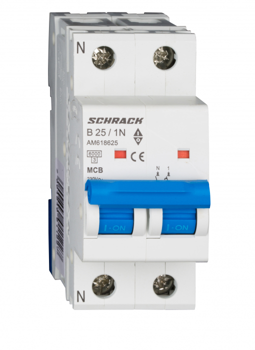 Intreruptor automat modular (MCB) AMPARO 6kA, B 32A, 1P+N [1]