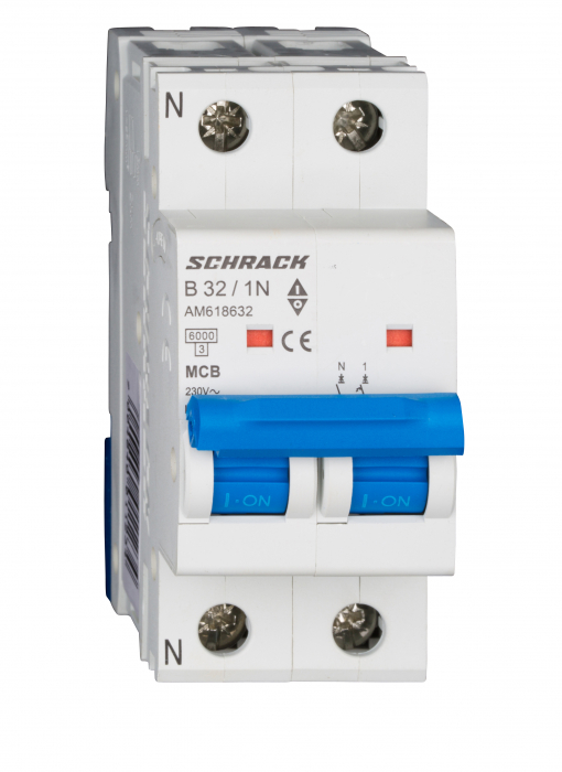 Intreruptor automat modular (MCB) AMPARO 6kA, B 40A, 1P+N [1]