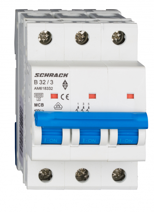 Intreruptor automat modular (MCB) AMPARO 6kA, B 40A, 3-poli [1]