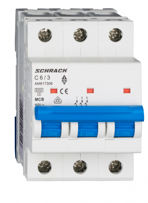 Intreruptor automat modular (MCB) AMPARO 6kA, C 10A, 3-poli [1]