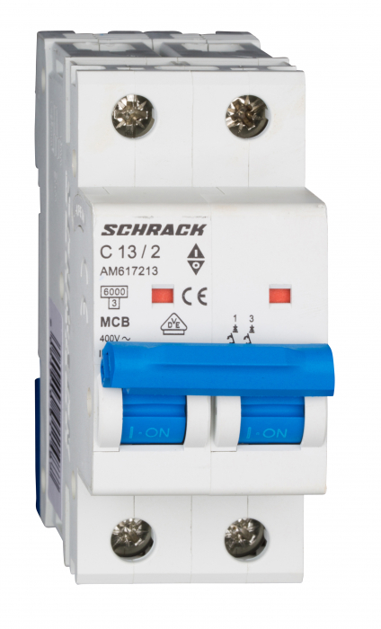 Intreruptor automat modular (MCB) AMPARO 6kA, C 16A, 2-poli [1]