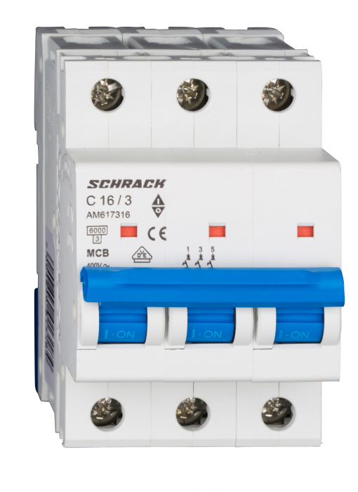 Intreruptor automat modular (MCB) AMPARO 6kA, C 20A, 3-poli [1]