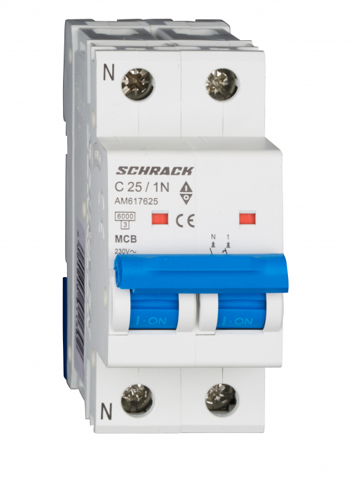 Intreruptor automat modular (MCB) AMPARO 6kA, C 32A, 1P+N [1]