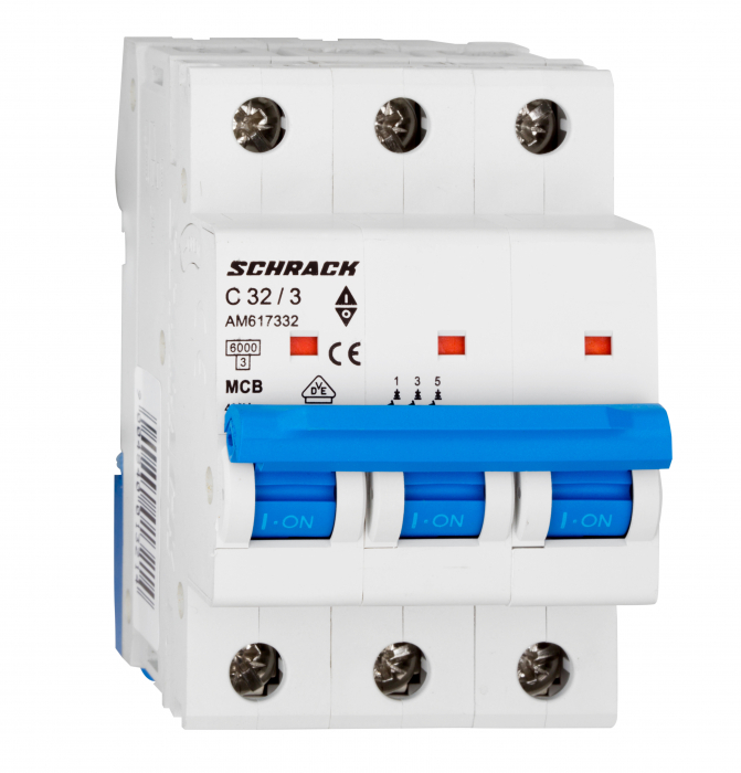 Intreruptor automat modular (MCB) AMPARO 6kA, C 40A, 3-poli [1]