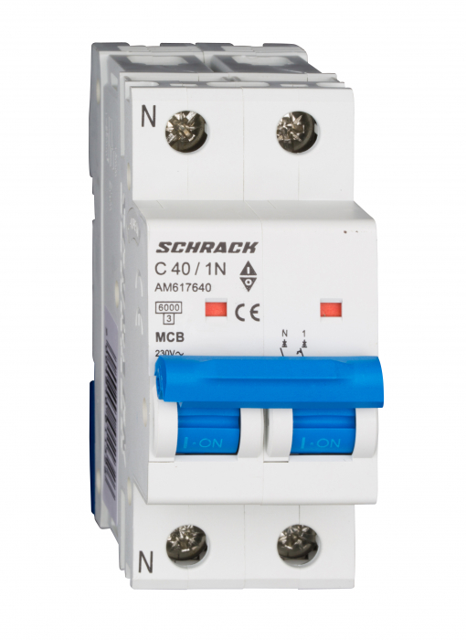 Intreruptor automat modular (MCB) AMPARO 6kA, C 50A, 1P+N [1]
