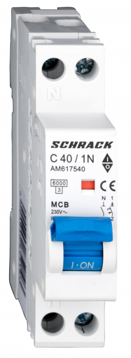 Intreruptor automat modular (MCB) AMPARO 6kA, C 6A, 1P+N [1]