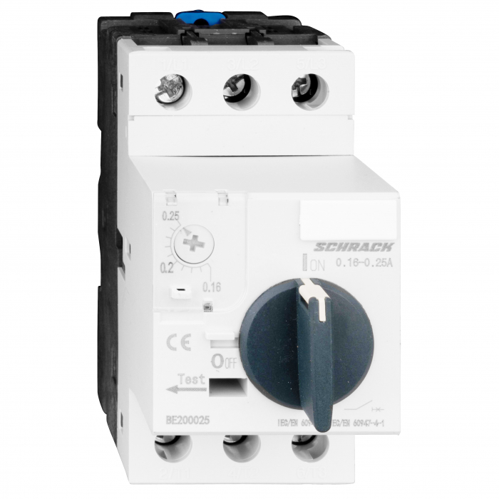 Intreruptor de protectie motoare BE2, 3-poli, 0,25-0,4A [1]