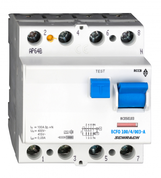 Intreruptor diferential 100A 4poli 100mA [1]