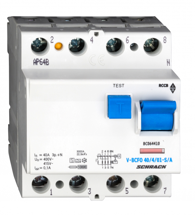 Intreruptor diferential 63A 4poli 100mA [1]