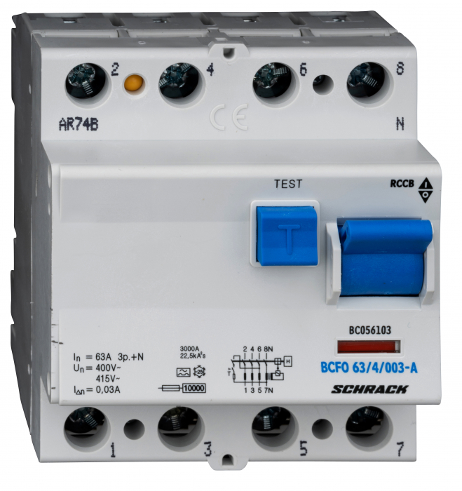 Intreruptor diferential 63A 4poli 100mA [1]