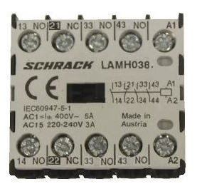 Microcontactor auxiliar 3ND+1NI, 3A, 24VAC [1]
