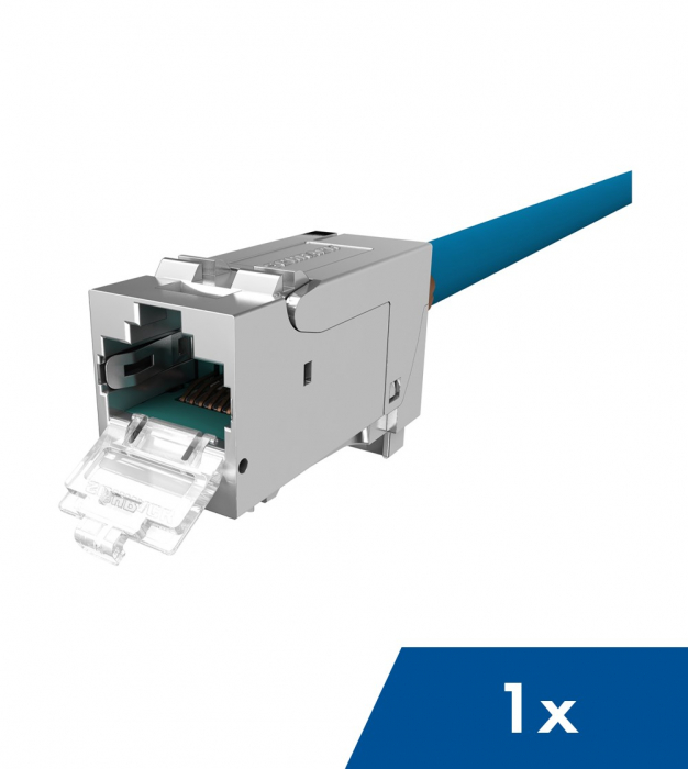Modul RJ45 ecranat, Cat.6a 10GB PoE+, PERFORMANCE LINE [1]