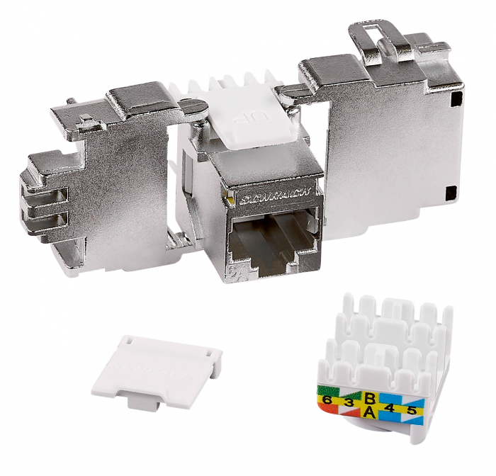 Modul RJ45 ecranat, Cat.6a, ISO/IEC 11801 AMD2 [1]