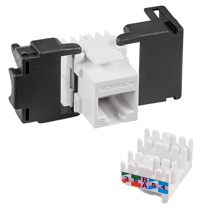 Modul RJ45 neecranat, Cat.6 De-embedded,TOOLLESS LINE [1]