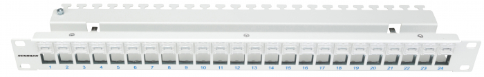 Patchpanel gol 19" pt. 24 module(SFA)(SFB),loc pt. Etichete [1]
