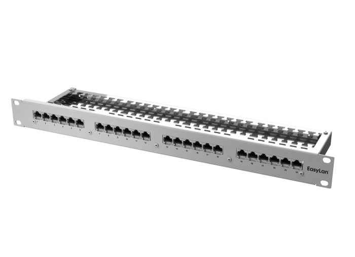 preLink DC-Panel 19" 1U 24x RJ45 Cat.6a, AWG 27-26 [1]