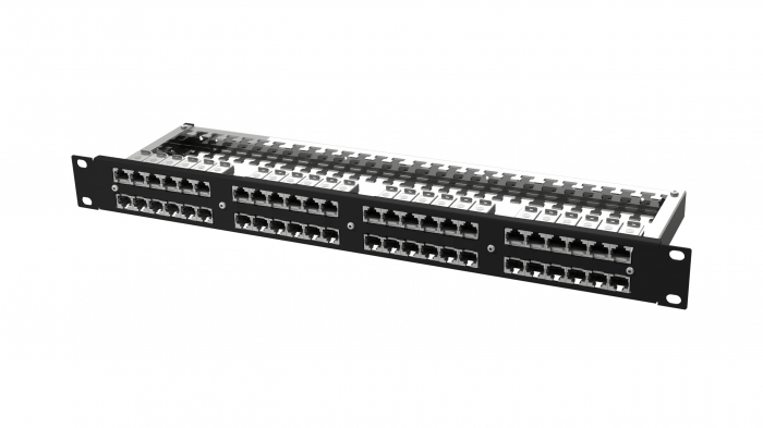 preLink DC-Panel 19" 1U 48x RJ45 Cat.6a, AWG 24-22 [1]