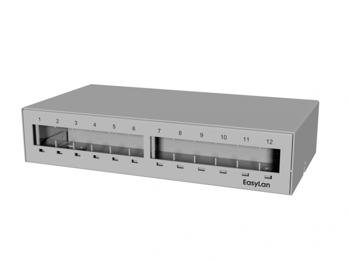 preLink/fixLink Desk - Consolidation Point Panel 12xRJ45 [1]