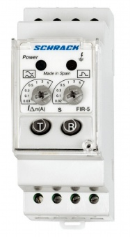 Releu diferential reglabil IΔn = 0,03...5A, 0,02-5s, 1CC [1]