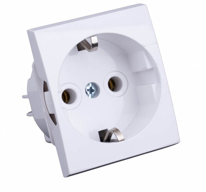 Set prize duble 16A, 250V c.a., cu sistem de montaj [1]