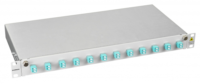 Splicebox, 4 fibre,LC,50/125µm OM3, culisant,19",1UV [1]