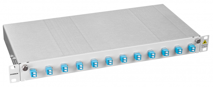 Splicebox, 4 fibre,LC, 9/125µm OS2, culisant,19",1UV [1]