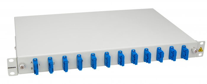 Splicebox, 8 fibre,SC,9/125µm OS2, culisant,19",1UV , ECO [1]