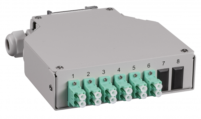 Splicebox FO pt. sina DIN, 12 Fibre, LC, 50/125µm OM3 [1]