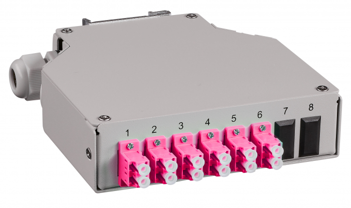 Splicebox FO pt. sina DIN, 12 Fibre, LC, 50/125µm OM4 [1]