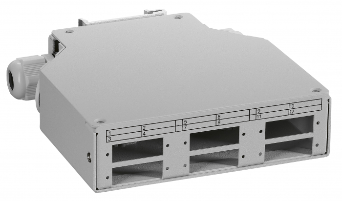 Splicebox FO pt sina DIN, gol, 6 SC-Duplex, RAL7035 [1]