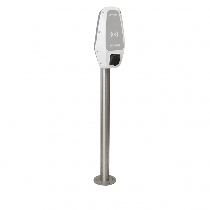 Stalp de montaj pentru 1 x i-CHARGE CION, INOX [1]