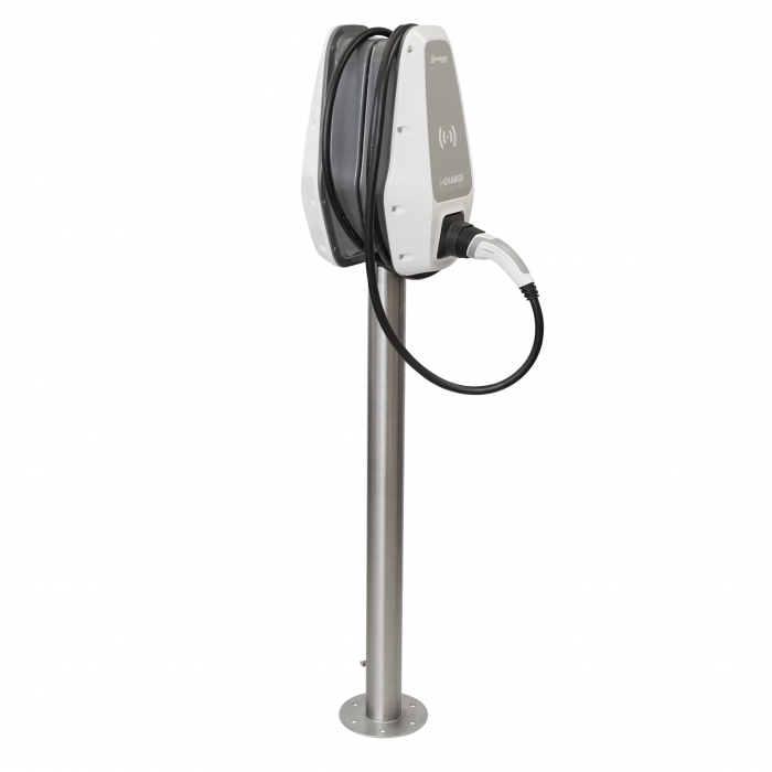 Stalp de montaj pentru 2 x i-CHARGE CION, INOX [1]