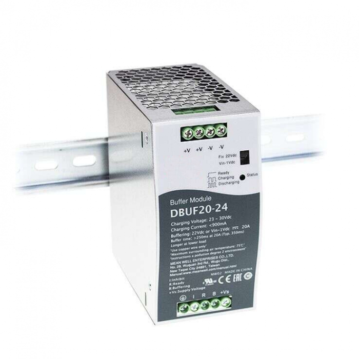 Sursa 24 Vcc/20A cu Modul Buffer pt sina DIN [1]