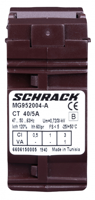 Transformator de curent 40/5A, D=21mm, clasa 3 [1]