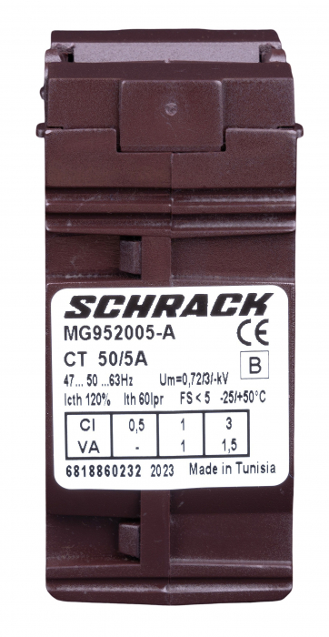 Transformator de curent 50/5A, D=21mm, clasa 1 [1]