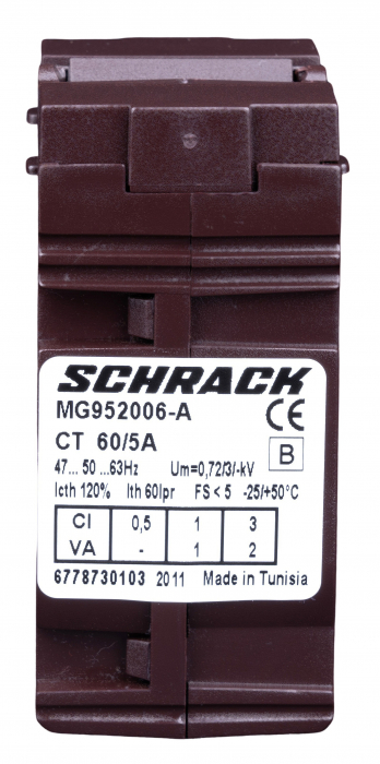 Transformator de curent 60/5A, D=21mm, clasa 1 [1]