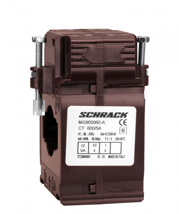 Transformator de curent 600/5A, 40x10, clasa 0,5 [1]