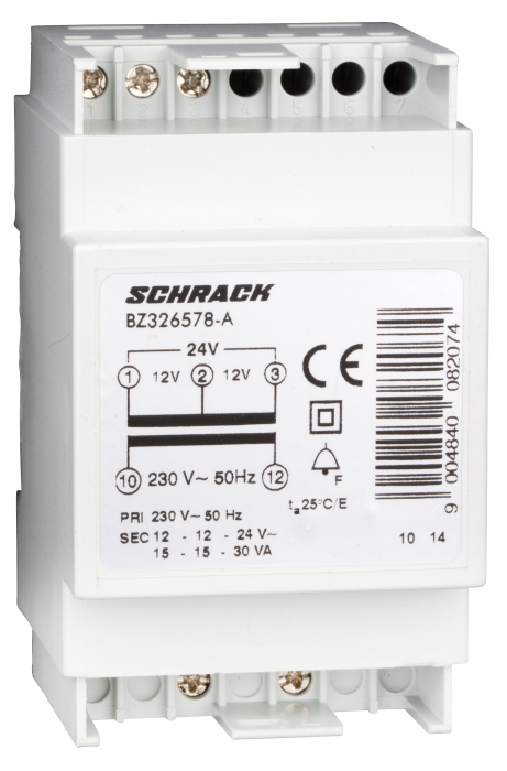 Transformator de sonerie, 230VCA/ 12, 24VCA, 63 VA [1]
