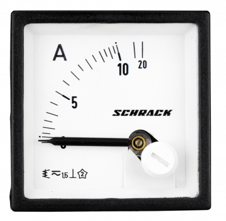 Echipamente Schrack - Ampermetru 48*48mm, 10A, conexiune directa, AC