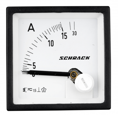 Echipamente Schrack - Ampermetru 48*48mm, 15A, conexiune directa, AC