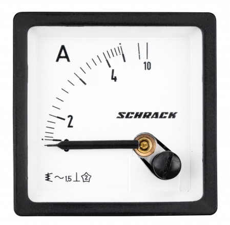 Echipamente Schrack - Ampermetru 48*48mm, 5A, conexiune directa, AC