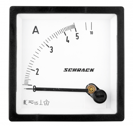 Echipamente Schrack - Ampermetru 72*72mm, 5A, conexiune directa, AC
